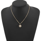 Chanel Necklace CC Logo Rhinestone Faux Pearl Metal — view 4