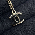 Chanel Necklace CC Logo Rhinestone Faux Pearl Metal — view 6