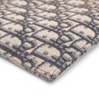 Dior White Jacquard Clutch Gray — view 5