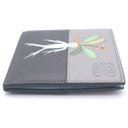 Loewe Suna Fujita Mandragora Bifold Compact Wallet Gray Leather — view 3