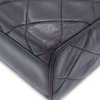Chanel Quilted Lambskin Leather Cocobol Tassel Chain Shoulder Bag Gold Black — view 6
