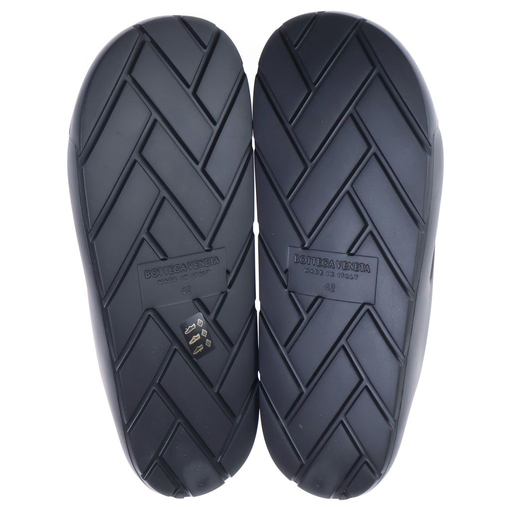 Bottega Veneta Gel Rubber Sandal Band Sandals Shoes Black — view 5