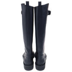 Louis Vuitton Territory Line Side Logo Flats Flava Boots Black — view 3