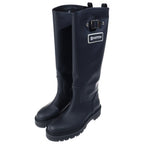 Louis Vuitton Territory Line Side Logo Flats Flava Boots Black — view 2