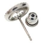Fendi F's Rhinestone Earrings Silver — view 5