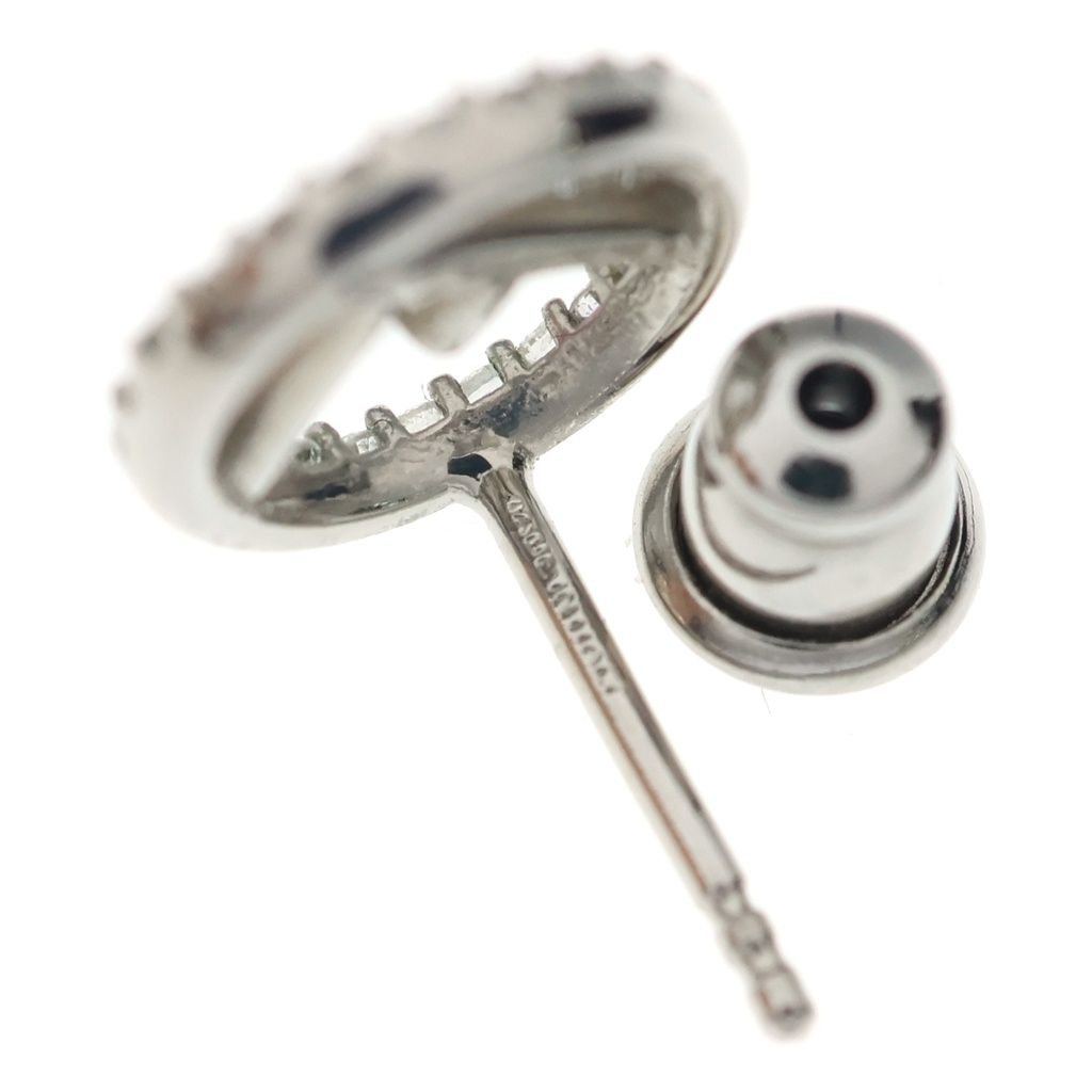 Fendi F's Rhinestone Earrings Silver — view 5