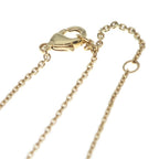 Dior CD Logo Rhinestone Pearl Necklace Pendant Chain Gold — view 4