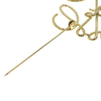 Loewe Anagram Brooch Pin Badge Gold — view 5