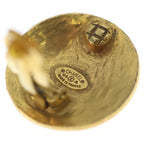 Chanel CC Logo Round Earrings Gold — view 6
