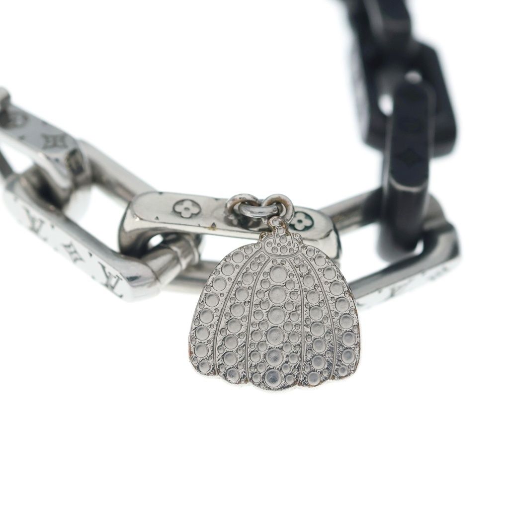 Louis Vuitton LV Yk Collier LV Monogram Chain Infinity Dot Pumpkin Yayoi Kusama — view 5