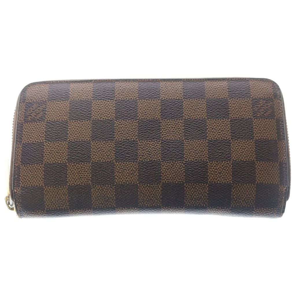 Louis Vuitton Damier Zippy Wallet Zip Around Brown