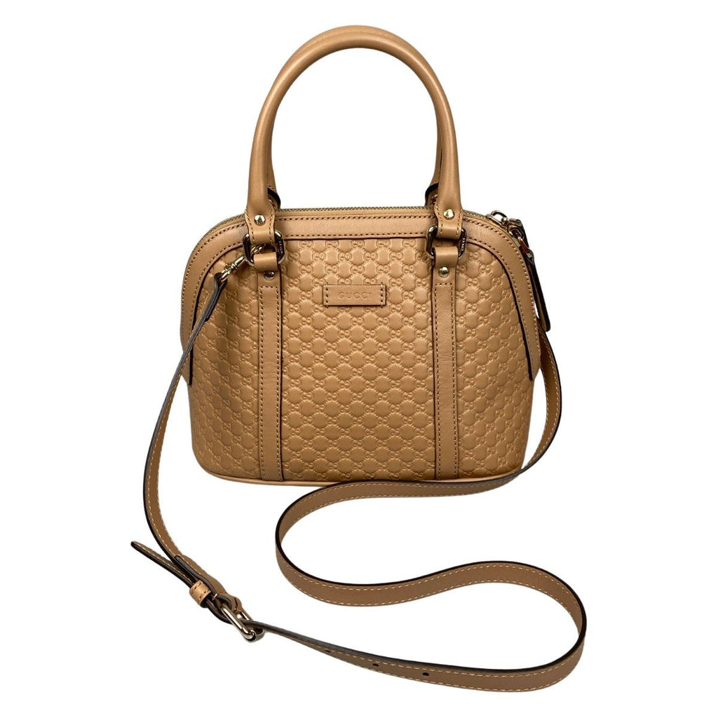 Gucci Micro Guccissima 2-Way Handbag Beige
