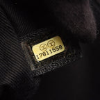Chanel Handbag Paris Biarritz Navy Black Nylon Leather Coco Charm Mesh Tote — view 5