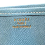 Hermes Shoulder Bag Evelyne 1 GM Light Blue Leather Jean — view 4