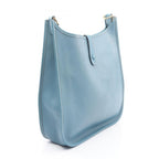 Hermes Shoulder Bag Evelyne 1 GM Light Blue Leather Jean — view 2