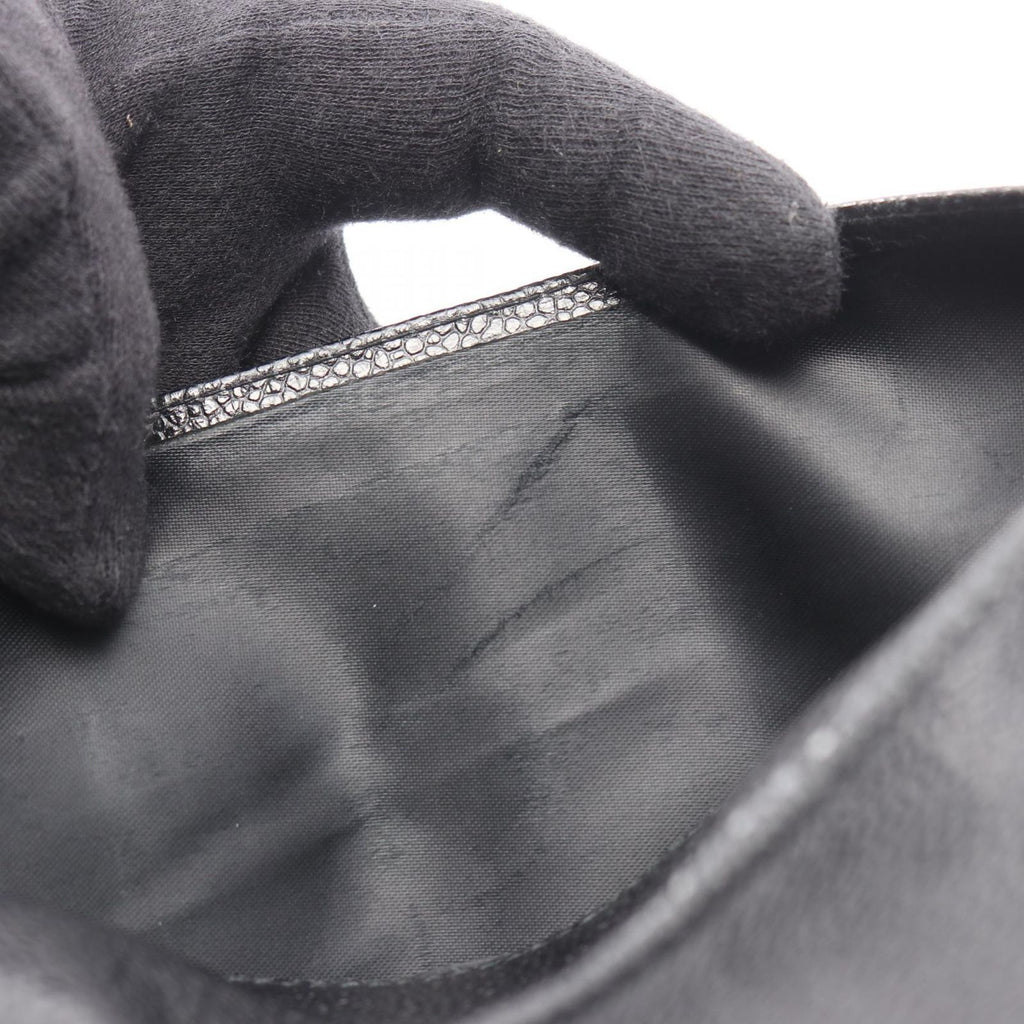 Chanel Shoulder Bag CC Logo Black Calf CC Chain — view 8