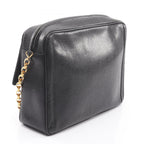 Chanel Shoulder Bag CC Logo Black Calf CC Chain — view 2
