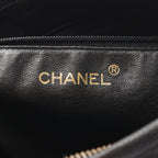 Chanel Shoulder Bag CC Logo Black Calf CC Chain — view 4