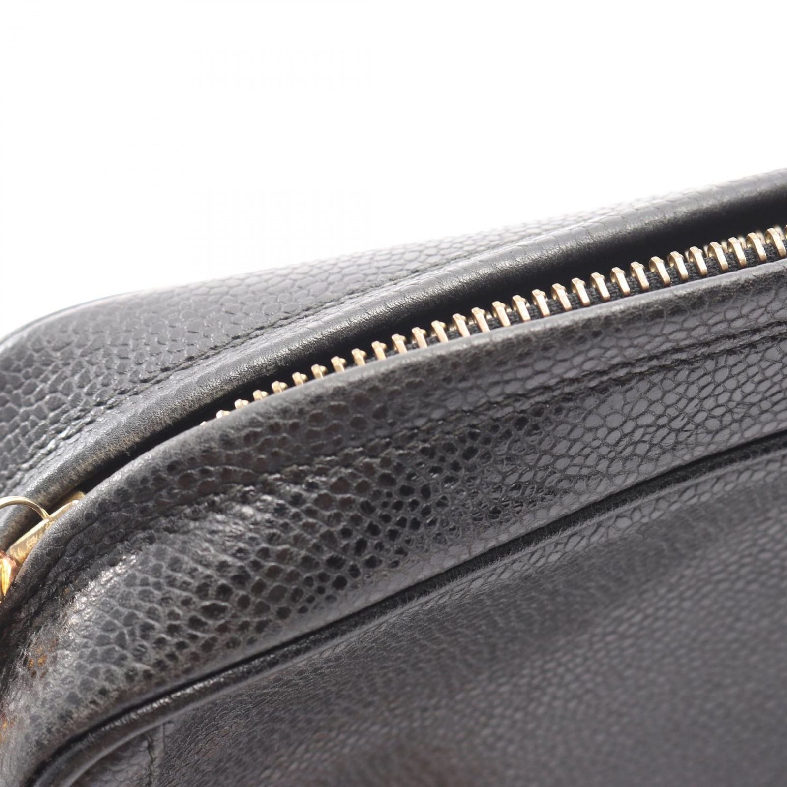 Chanel Shoulder Bag CC Logo Black Calf CC Chain — view 9