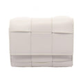 Bottega Veneta Trifold Wallet Cassette Maxi Intrecciato Small White Leather