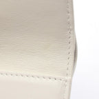 Bottega Veneta Trifold Wallet Cassette Maxi Intrecciato Small White Leather — view 8