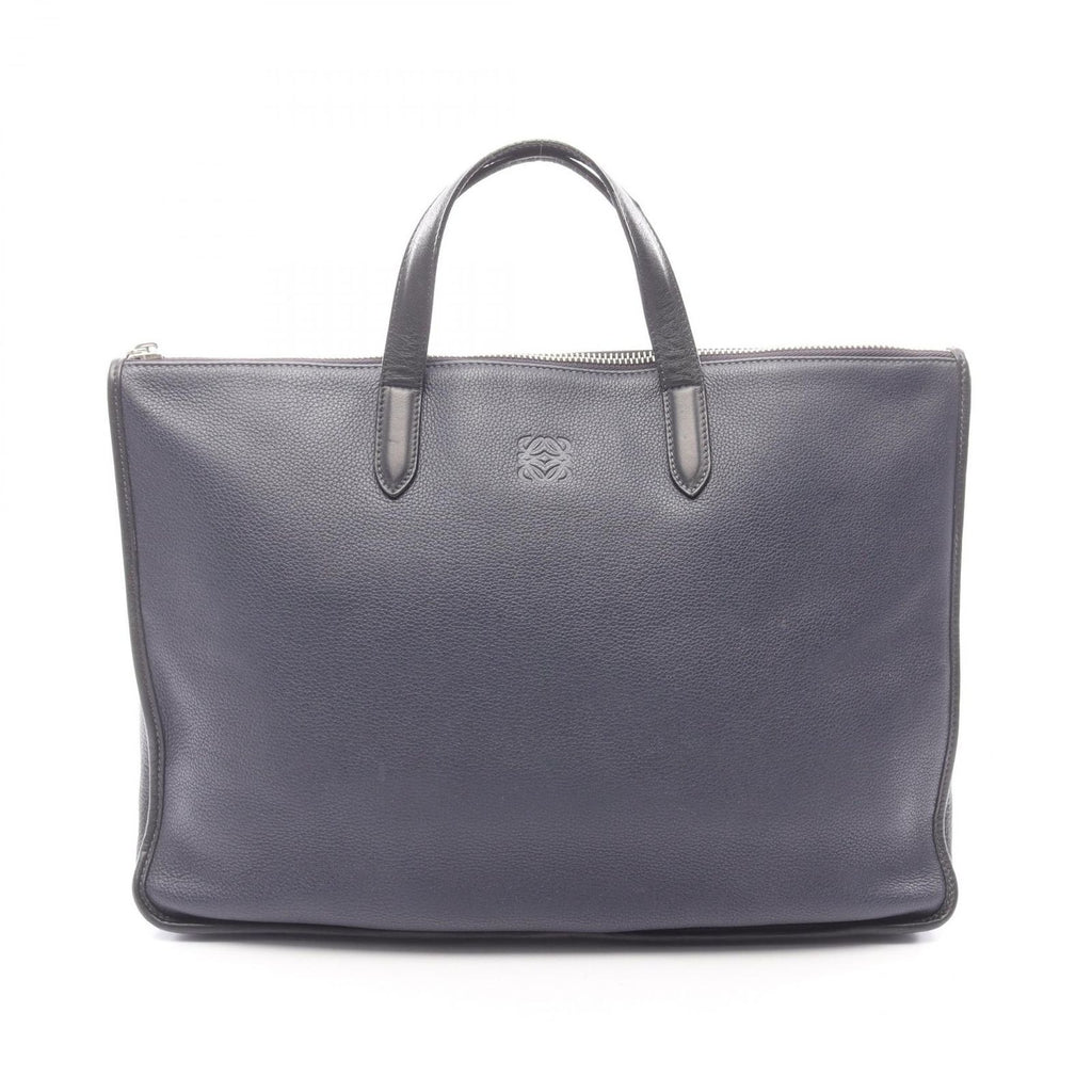 Loewe Briefcase Toledo Navy Leather