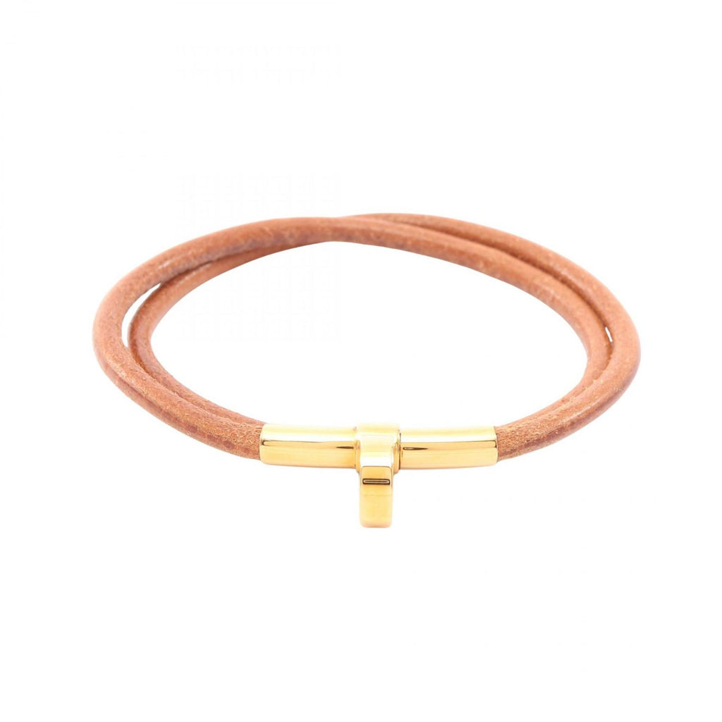 Hermes Bracelet Double Kelly Choker Leather