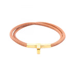 Hermes Bracelet Double Kelly Choker Leather
