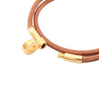 Hermes Bracelet Double Kelly Choker Leather — view 3