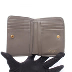 Saint Laurent Paris Bifold Wallet Monogram Gray Leather Cassandra — view 3