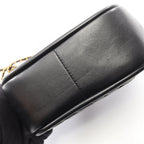 Chanel Shoulder Bag Blanc Stitch 2-Way Black Lambskin Chez Top Handle Chain — view 8