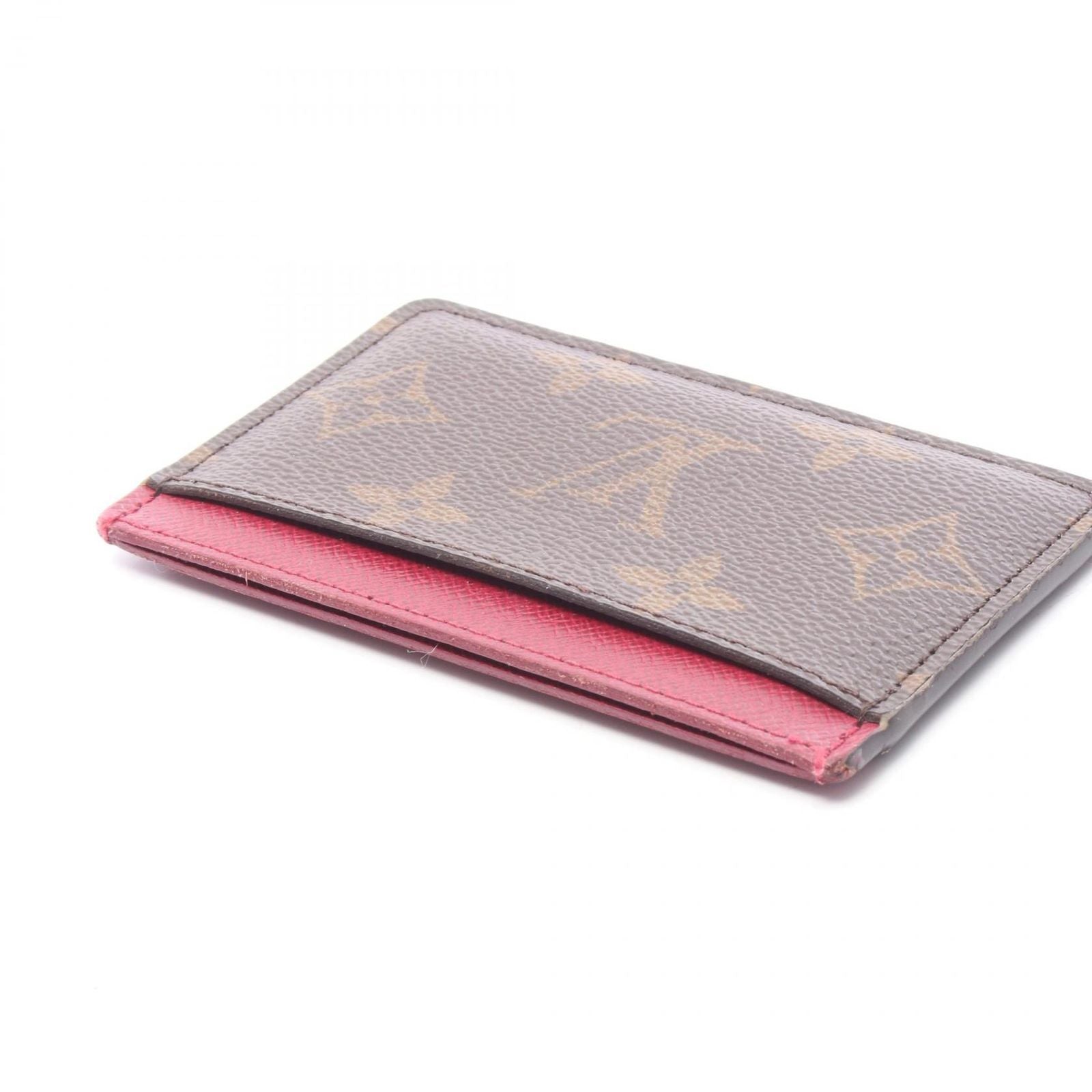 Louis Vuitton Card Case Holder Sample Fuchsia Leather — view 3