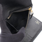 Louis Vuitton Trifold Wallet Portefeuille Compact Noir Leather Curille — view 4