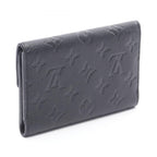 Louis Vuitton Trifold Wallet Portefeuille Compact Noir Leather Curille — view 2