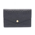 Louis Vuitton Trifold Wallet Portefeuille Compact Noir Leather Curille