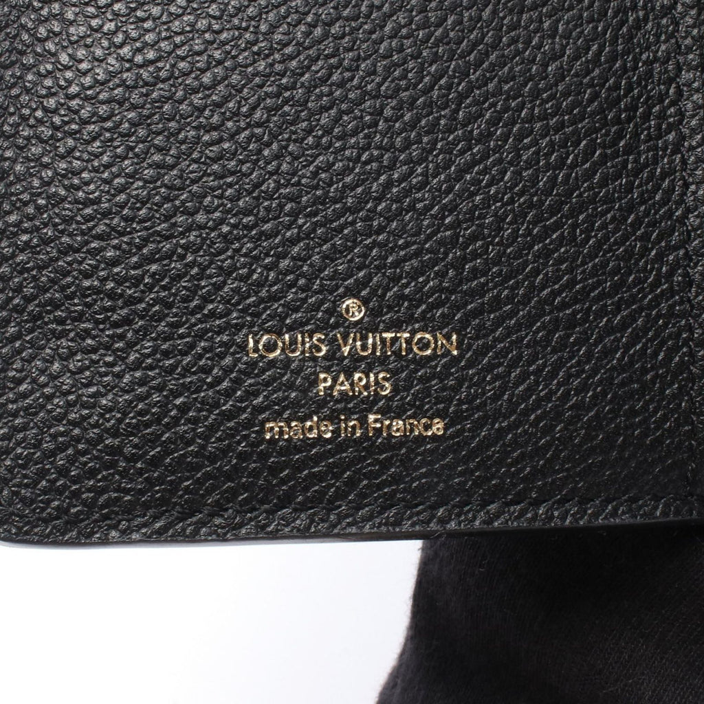 Louis Vuitton Trifold Wallet Portefeuille Compact Noir Leather Curille — view 5