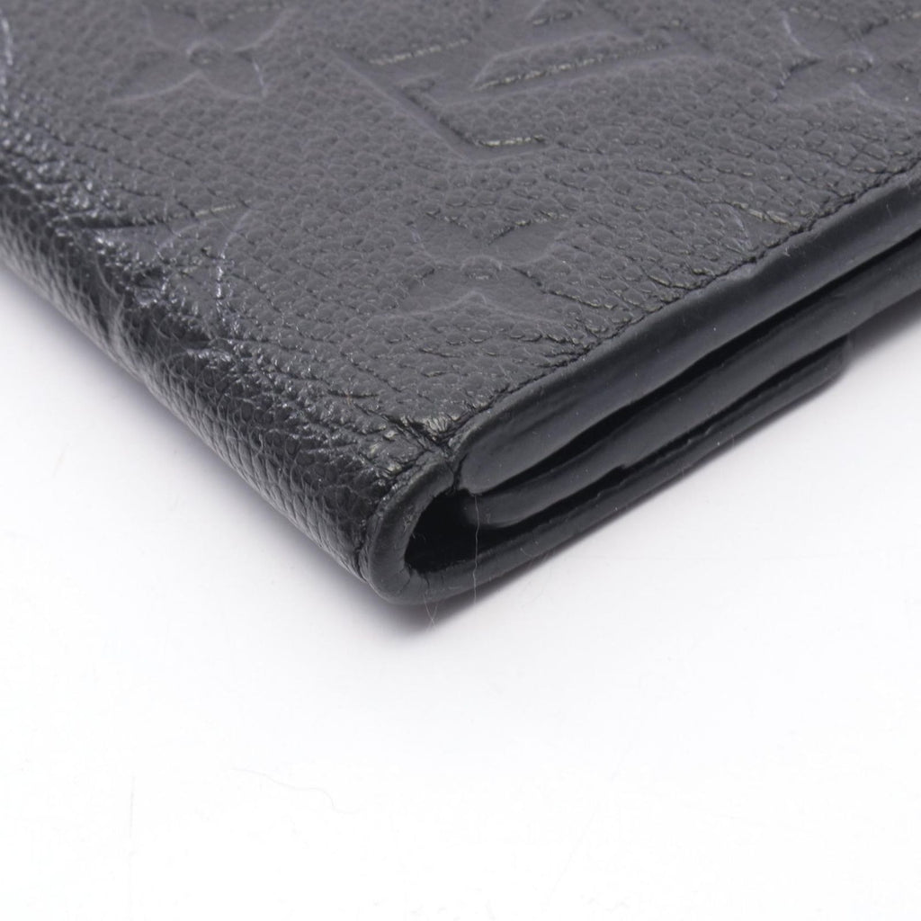 Louis Vuitton Trifold Wallet Portefeuille Compact Noir Leather Curille — view 9