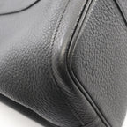 Hermes Tote Garden Party PM Steeple Quadrige Black Leather — view 6