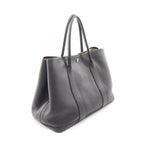 Hermes Tote Garden Party PM Steeple Quadrige Black Leather — view 2