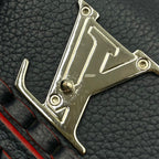 Louis Vuitton Portefeuille Lockme II Leather Navy Wallet Silver — view 9