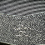 Louis Vuitton Portefeuille Lockme II Leather Navy Wallet Silver — view 4