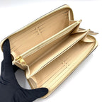 Louis Vuitton Empreinte Zippy Monogram Leather Light Beige Wallet Gold — view 3