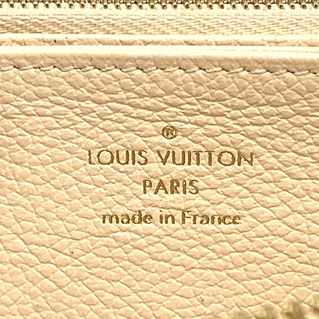 Louis Vuitton Empreinte Zippy Monogram Leather Light Beige Wallet Gold — view 4