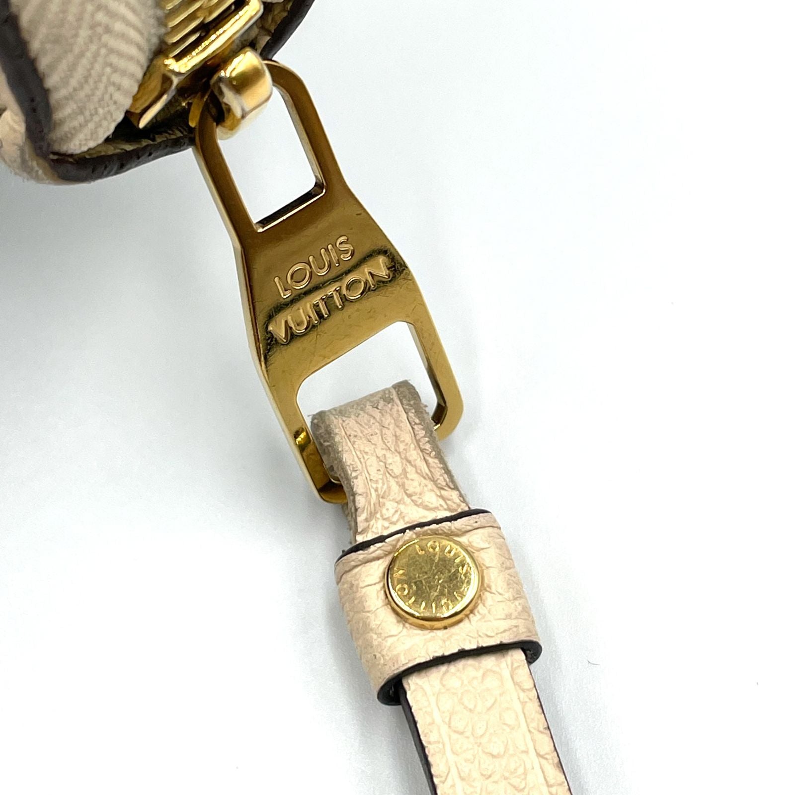 Louis Vuitton Empreinte Zippy Monogram Leather Light Beige Wallet Gold — view 7
