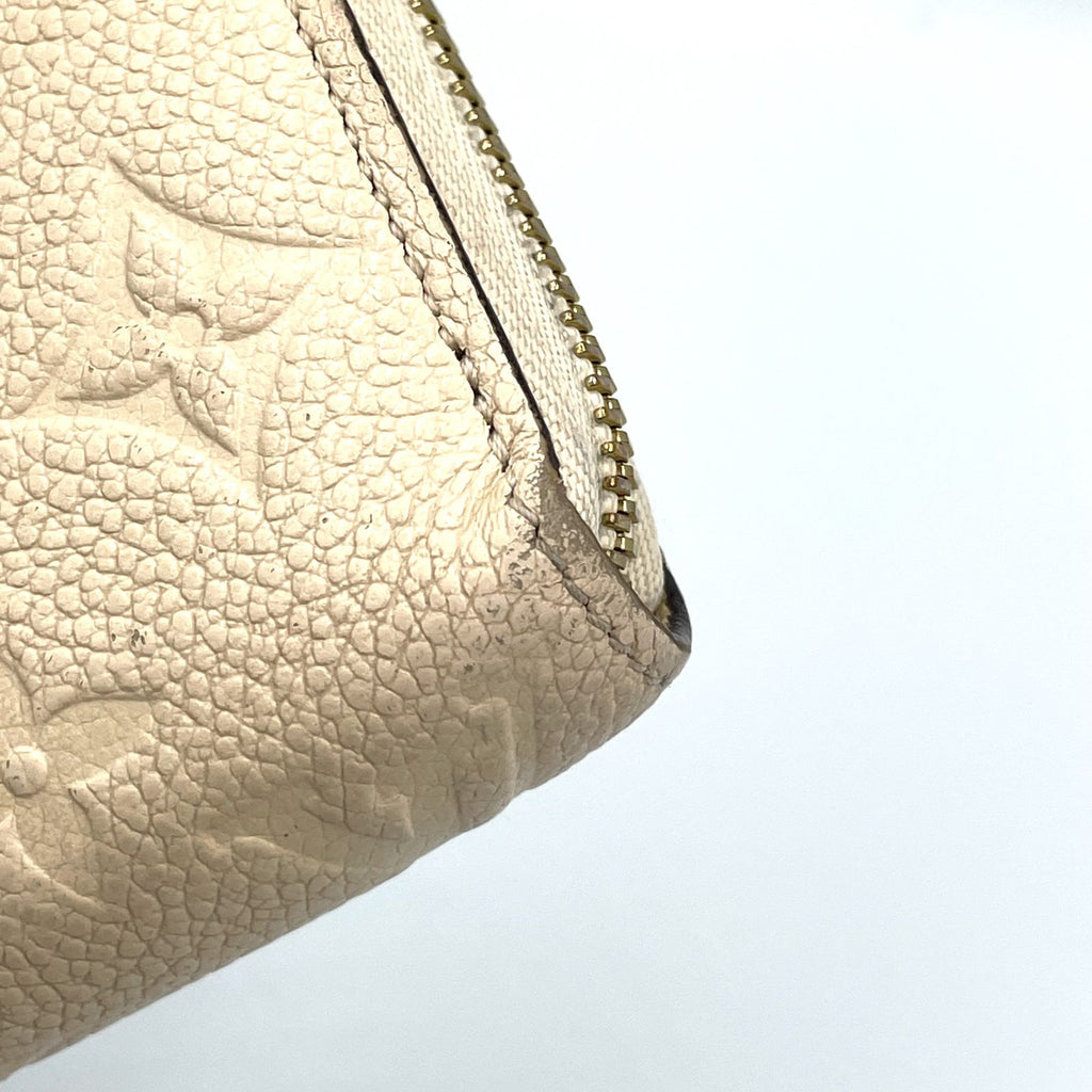 Louis Vuitton Empreinte Zippy Monogram Leather Light Beige Wallet Gold — view 6