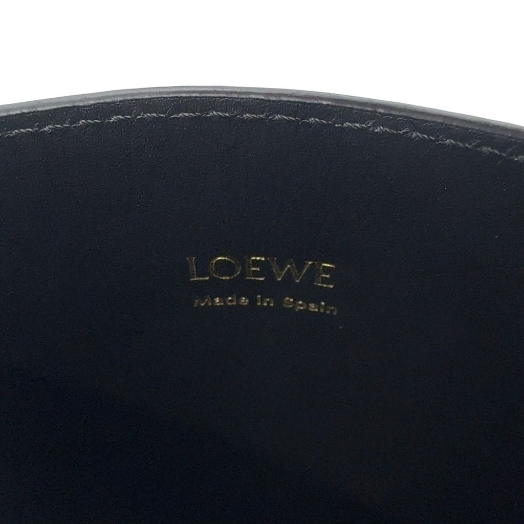 Loewe Dice Pocket with Customization Leather Black Shoulder Bag Gold — view 4