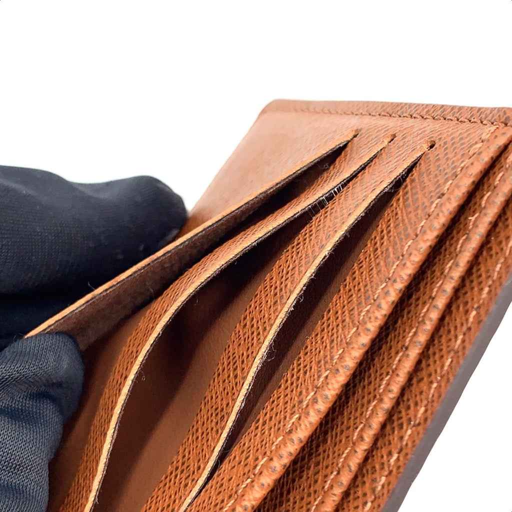 Louis Vuitton Portefeuille Multiple Monogram Leather Brown Bifold Wallet — view 8