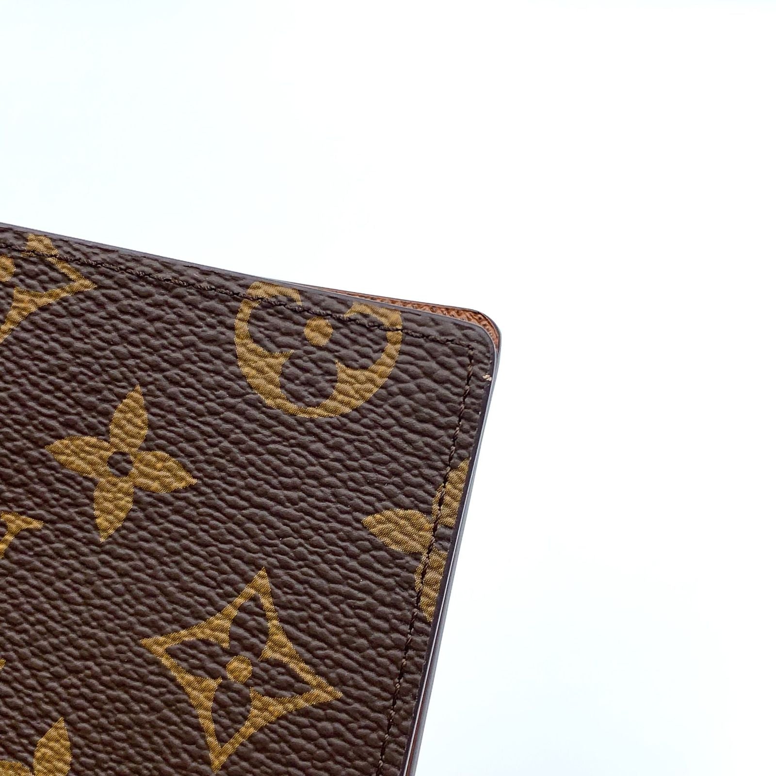 Louis Vuitton Portefeuille Multiple Monogram Leather Brown Bifold Wallet — view 5