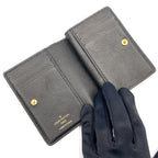 Louis Vuitton Portefeuille Monogram Empreinte Noir Leather Black Bifold Wallet — view 3