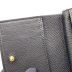 Louis Vuitton Portefeuille Monogram Empreinte Noir Leather Black Bifold Wallet — view 9